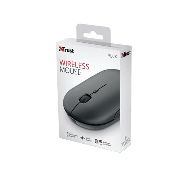 Mus usb optisk wrl/puck uppladdningsbar 24059, Trust