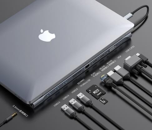 Tilbehør til notebook 10 i 1 dockstation til MacBook, CATSX-G0G, Baseus