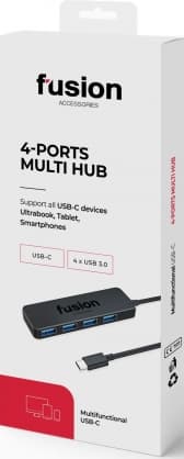 Tilbehør til notebook 4-ports Multi Hub USB-C (EU Blister), Fusion tilbehør