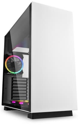 PC-deksel Pure Steel RGB Hvit, Sharkoon