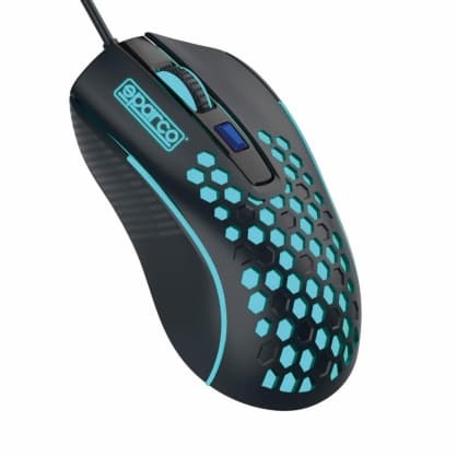 PC Mouse HIVE, Sparco musta, Turkoosi