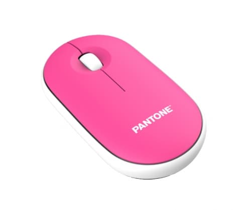 PC-mus med dongle rosa, Pantone Rosa, Hvit