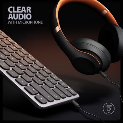 PC-tangentbord HMC-KB med HUB, Axagon