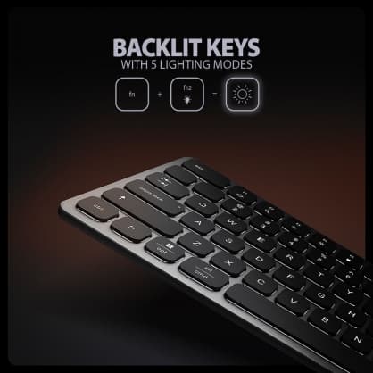 PC-tangentbord HMC-KB med HUB, Axagon