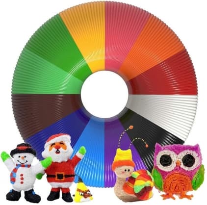 3D-utskrift penn abs filament med 10 farger 1,75 mm / 5m FUS3DFIL, Fusion tilbehør