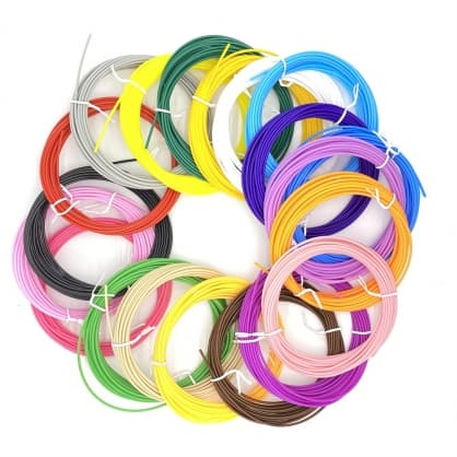 3D print pen abs filament 1,75 mm | 5M - 20 farver, fusionstilbehør