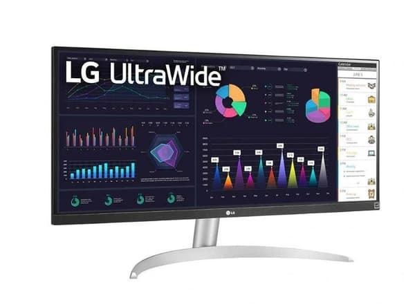 LCD-skærm 29wq600-w (29", 21 : 9, panel ips, 2560x1080, 21:9, 5 ms, højttalere, tilt, 29wq600-w), Lg