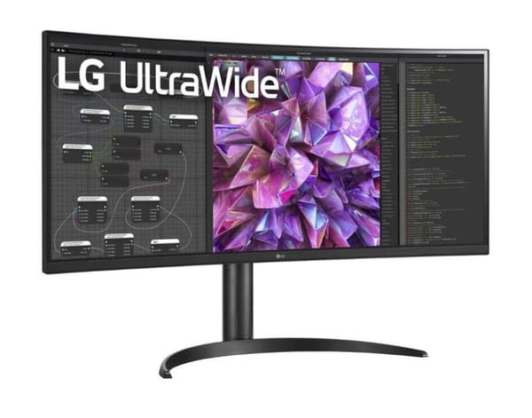 LCD-skærm 34wq75c-b (34", buet/21 : 9, panel ips, 3440x1440, 21:9, 5 ms, højttalere, højdejusterbar, tilt, 34wq75c-b), Lg