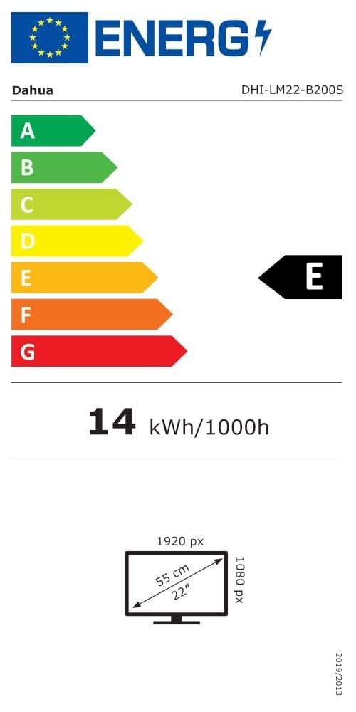 LCD-skærm dhi-lm22-b200s (21,45", business, panel va, 1920x1080, 16:9, 100hz, 5 ms, højttalere, farve sort, lm22-b200s), Dahua