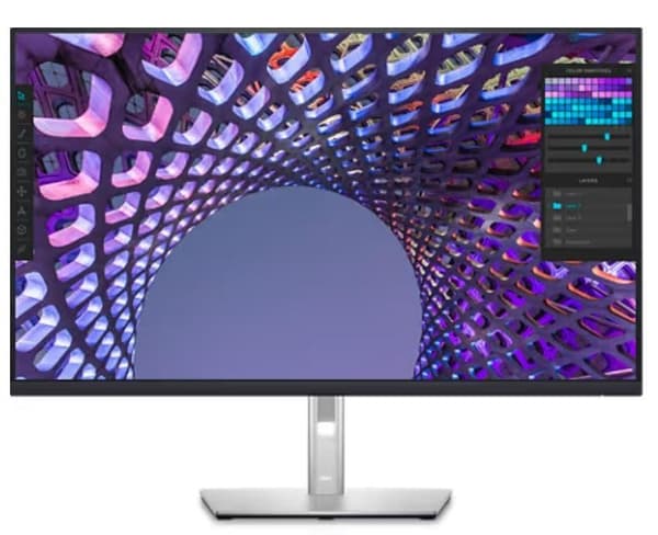 LCD-skærm p3223qe (31,5", 4k, panel ips, 3840x2160, 16:9, 60hz, 5 ms, drejelig, drejelig, højdejusterbar, tilt, 210-beqz), Dell