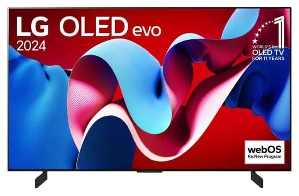 TV-apparat 42" (oled/4k/smart, 3840x2160, trådlöst LAN, bluetooth, webos, svart, oled42c41la), Lg Svart