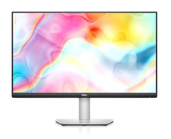LCD-skärm s2722dc (27", panel ips, 2560x1440, 16:9, 4 ms, högtalare, vridbar, pivot, höjdjusterbar, tilt, 210-bbrr), Dell Grå