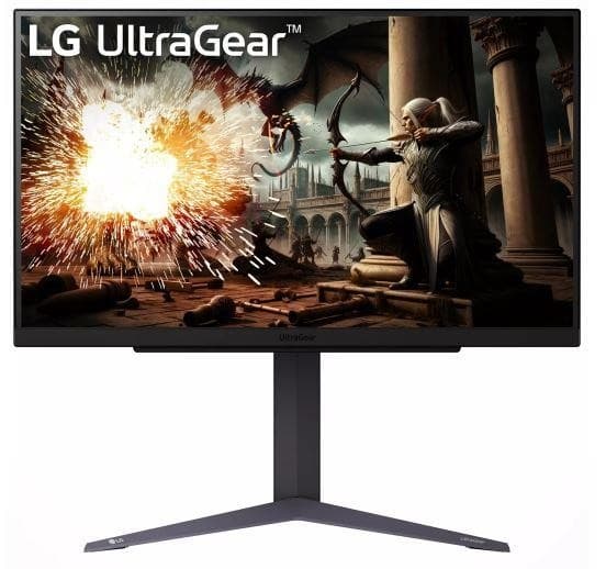 LCD-skärm LG 27GS75Q-B (27", Gaming, Panel IPS, 2560x1440, 16:9, 180Hz, Matt, 1 ms, Pivot, Höjdjusterbar, Tilt) Svart