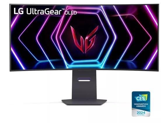 Skærm 39gs95qe-b (39", gaming/buet/21 : 9, panel oled, 3440x1440, 21:9, 240hz, mat, 0,03 ms, drejelig), Lg