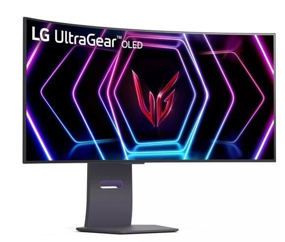 Skærm 39gs95qe-b (39", gaming/buet/21 : 9, panel oled, 3440x1440, 21:9, 240hz, mat, 0,03 ms, drejelig), Lg