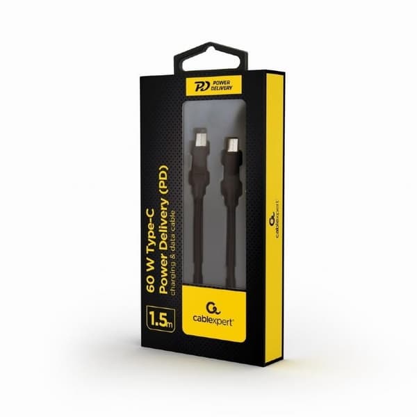 Kabel usb-c pd 1,5m/cc-usb2-cmcm60-1,5m, Gembird