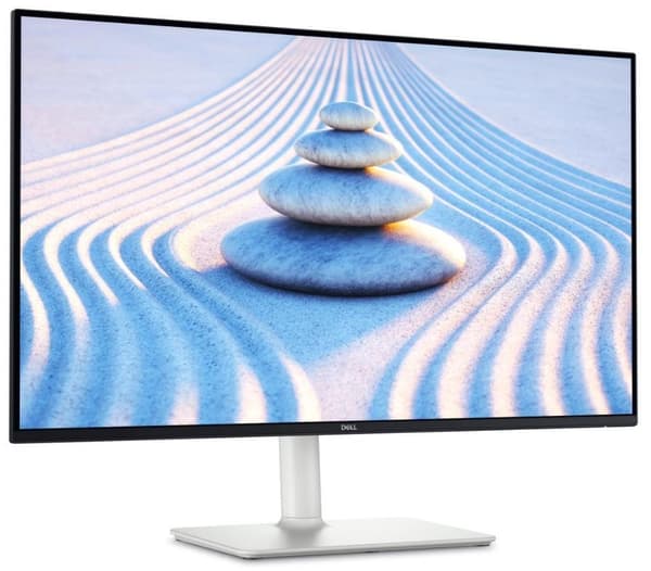 LCD-skærm s2725hs (27", business, panel ips, 1920x1080, 16:9, 100hz, mat, 8 ms, højttalere, drejelig, pivot), Dell Sort, Sølv