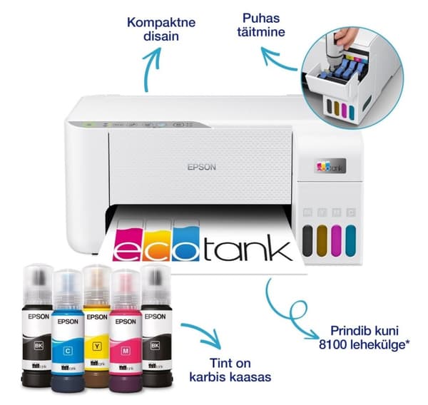Alt-i-én inkjetprinter EPSON EcoTank L3276