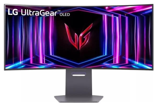 Skærm 34gs95qe-b (34", gaming/buet, panel oled, 3440x1440, 21:9, 240hz, mat, 0,03 ms, drejelig, højdejusterbar, tilt), Lg