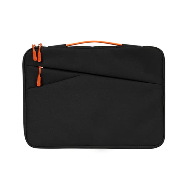 Vattentålig laptopväska i polyester, upp till 15,4" – svart