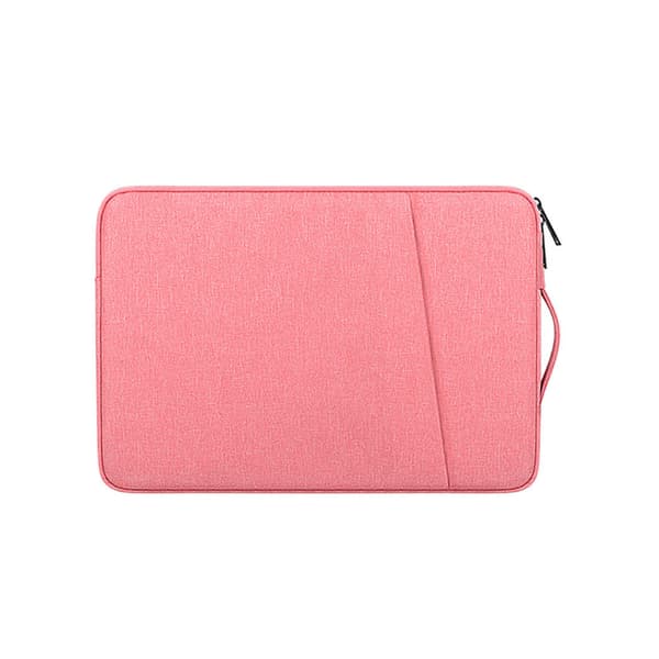 Vattentåligt laptopfodral i oxfordtyg och polyester, 15,6" – rosa