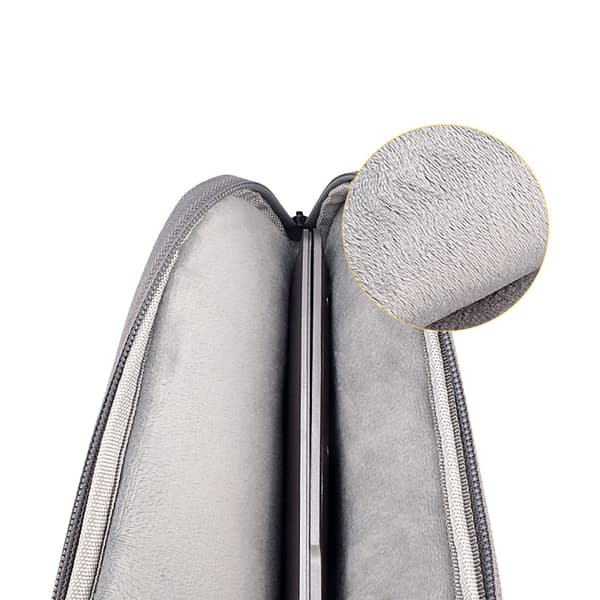 14,1" vandafvisende laptop-taske i oxford-stof og polyester - grå