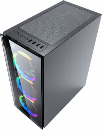 PC-deksel Fornax 1500RGB Sort, Gembird