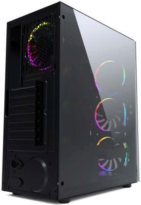 PC-deksel Fornax 1500RGB Sort, Gembird