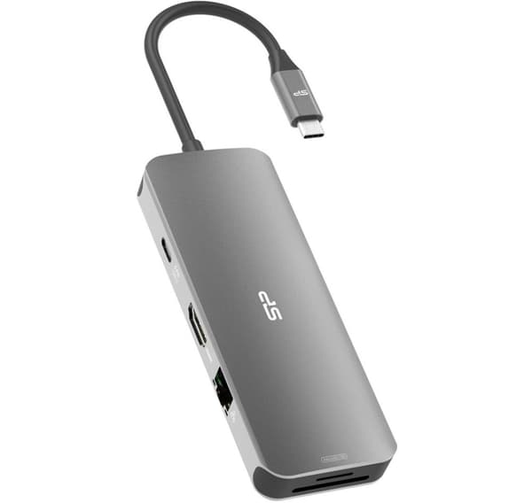 Silicon Power docka SR30 8in1, grå