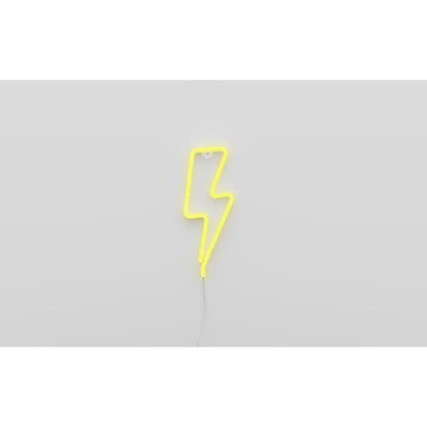 GINGA NEON LED-LAMPA BLIXT Gul