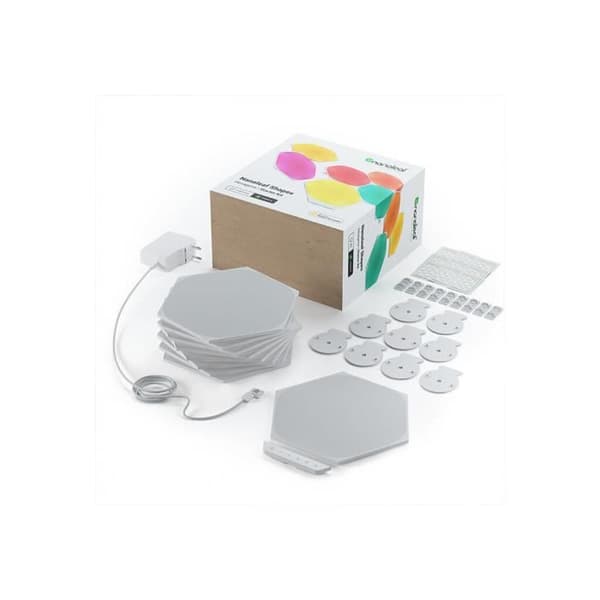 Set med 9 sexkantiga LED...