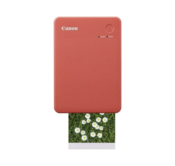 Canon photo printer Selphy Square QX20, terracotta red