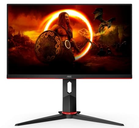 Monitor Q24G2A/BK 23,8" IPS 16:9, AOC Svart, Röd