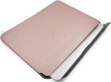 Väska för anteckningsbok Original Laptop-fodral Saffiano Script GUCS13PUSASLG 13" Rosa, Guess
