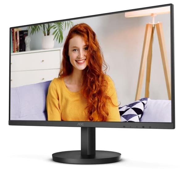 LCD Monitor AOC 24" (Panel VA, 1920x1080, 16:9, 100 Hz, Matte, 1 ms, Speakers, Tilt, Colour Black, 24B3HMA2)