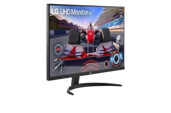 LCD-skärm LG 31,5" (4K, Panel VA, 3840x2160, 16:9, 4 ms, högtalare, vridbar, vridbar, höjdjusterbar, lutning, färg svart)