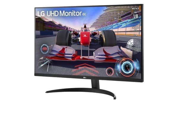 LCD-skärm LG 31,5" (4K, Panel VA, 3840x2160, 16:9, 4 ms, högtalare, vridbar, vridbar, höjdjusterbar, lutning, färg svart)