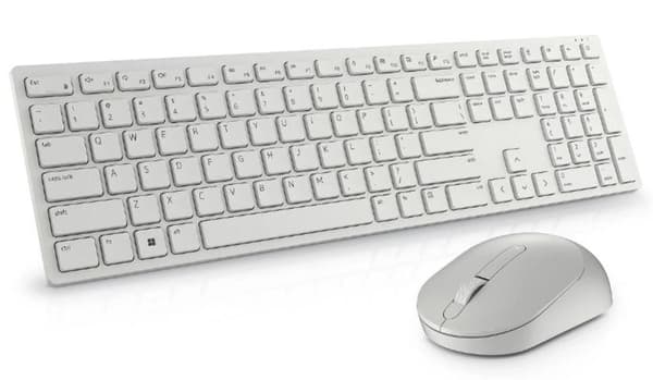 Keyboard +mouse WRL opt./km5221w rus 580-akfb, Dell Hvid