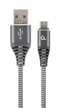 Miniatyrbillede 1 af 2: Cable usb-c 1m spacegrey/white/cc-usb2b-amcm-1m-wb2, Gembird