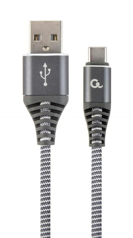 Cable usb-c 1m spacegrey/white/cc-usb2b-amcm-1m-wb2, Gembird