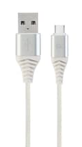 Miniatyrbillede 1 af 2: Cable usb-c 1m silver/white/cc-usb2b-amcm-1m-bw2, Gembird