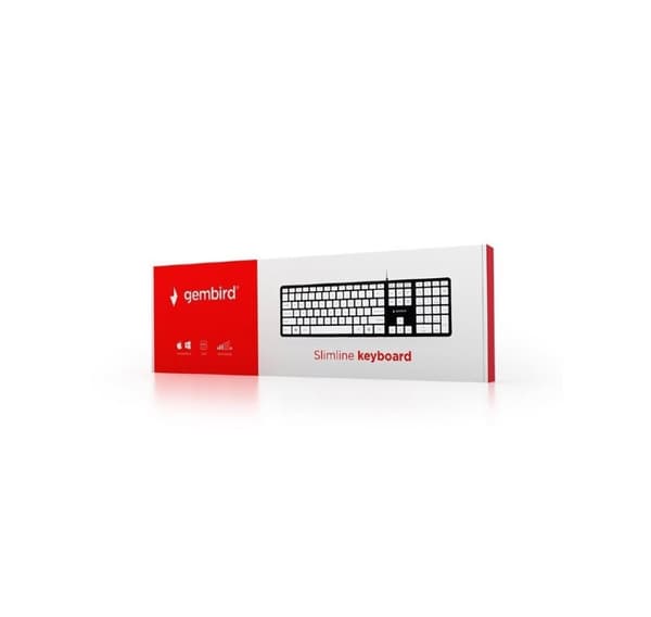 Tangentbord multimedia usb eng/chocol. Kb-mch-02-bkw, Gembird
