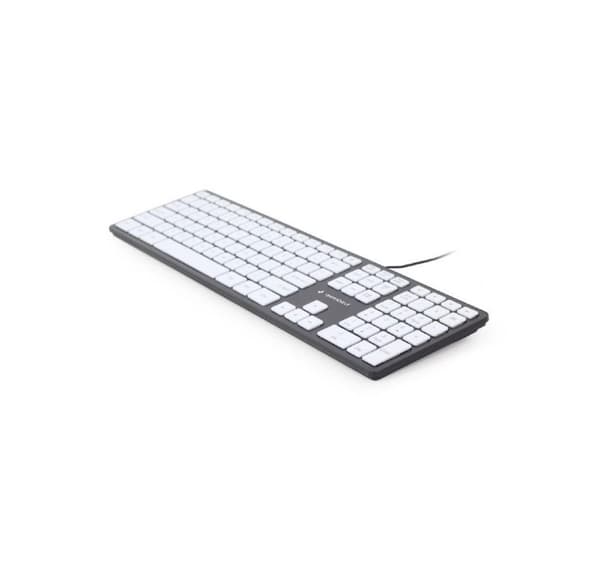 Näppäimistö multimedia usb eng/chocol. Kb-mch-02-bkw, Gembird musta, Valkoinen