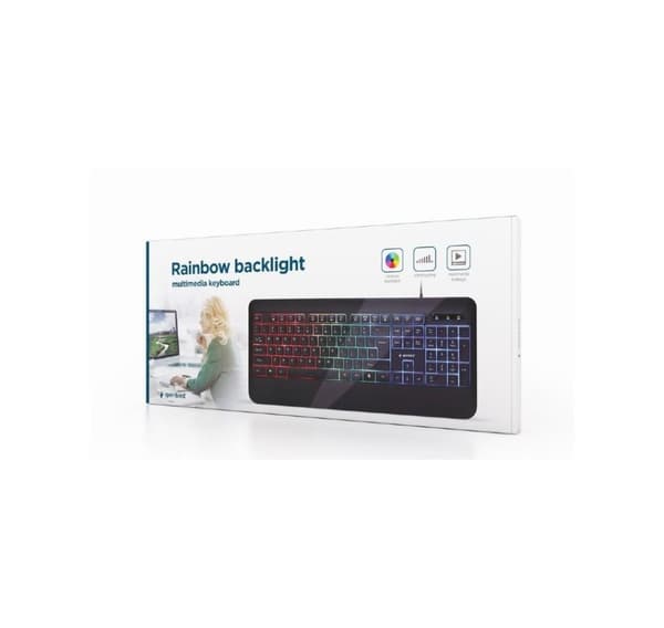 Keyboard multimedia usb eng/black kb-uml-03, Gembird