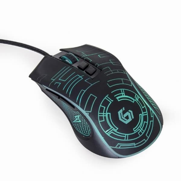 Mus usb optiskt spel/svart musg-rgb-01, Gembird