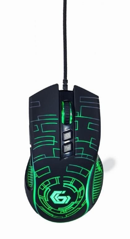 Mus usb optiskt spel/svart musg-rgb-01, Gembird