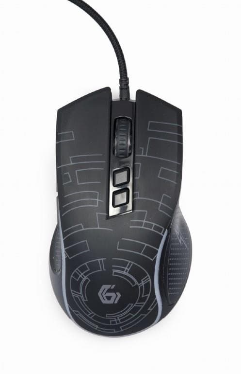 Mus usb optiskt spel/svart musg-rgb-01, Gembird