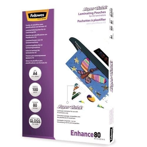 Lamineringspose a4/100 stk 5440001, Fellowes