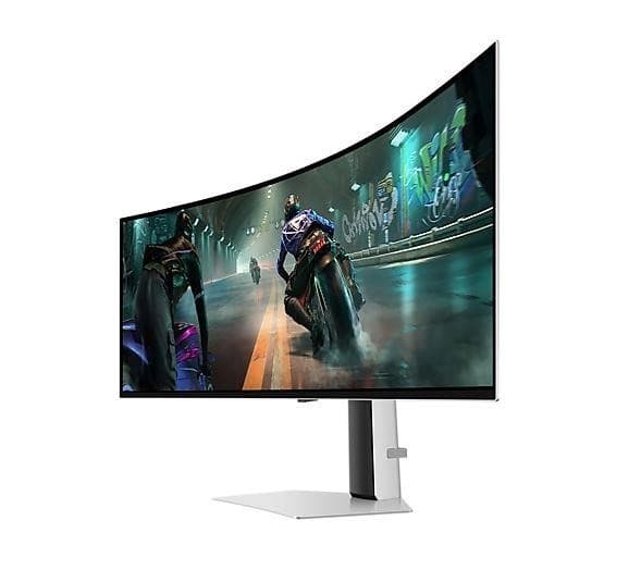 Monitor odyssey g9 g91sd (49", gaming/böjd, panel oled, 5120x1440, 32:9, 144 hz, 0,03 ms, tilt, färg silver), Samsung
