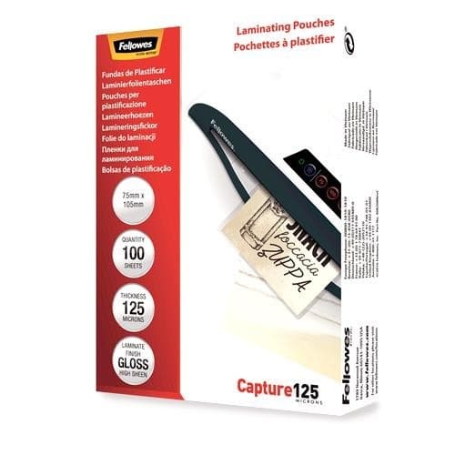 Laminointipussi kiiltävä kortti/125 100kpl 5306901, Fellowes